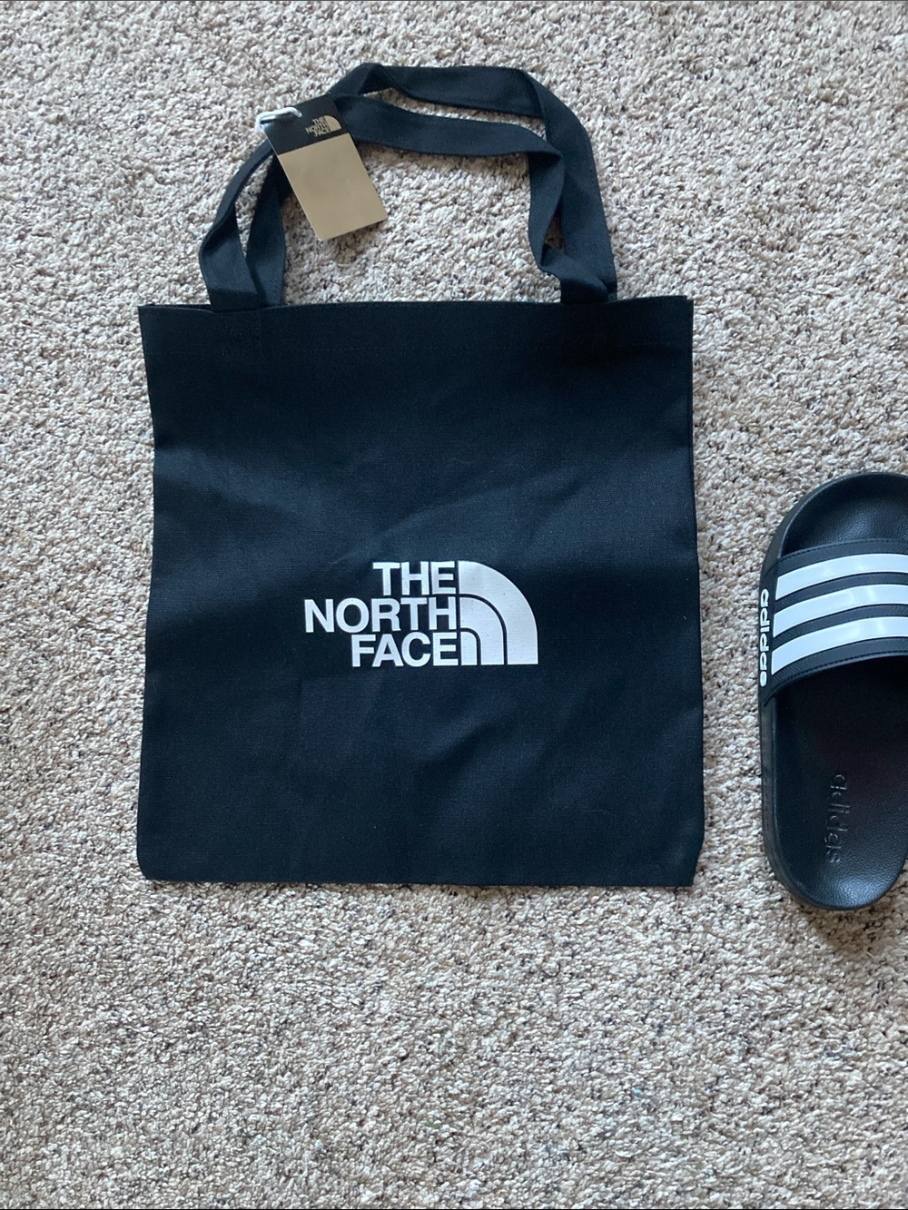 The North Face Black Tote with White Logo